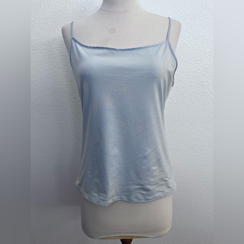 Ellen Tracy Light Blue Spaghetti Strap Camisole Top